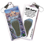 Load image into Gallery viewer, Detroit FootWhere® Souvenir Zipper-Pulls. 6 Piece Set. Made in USA-FootWhere® Souvenirs
