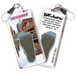 Load image into Gallery viewer, Detroit FootWhere® Souvenir Zipper-Pull. Made in USA.-FootWhere® Souvenirs
