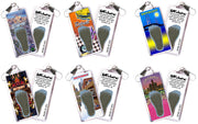 Detroit FootWhere® Souvenir Zipper-Pulls. 6 Piece Set. Made in USA-FootWhere® Souvenirs