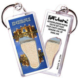 Dubai, UAE FootWhere® Souvenir Keychain. Made in USA-FootWhere® Souvenirs