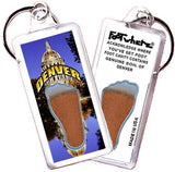 Denver FootWhere® Souvenir Keychain. Made in USA-FootWhere® Souvenirs