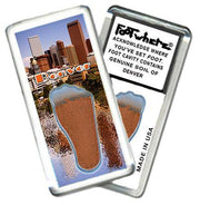 Denver FootWhere® Souvenir Fridge Magnet. Made in USA-FootWhere® Souvenirs