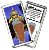 Denver FootWhere® Souvenir Fridge Magnets. 6 Piece Set. Made in USA-FootWhere® Souvenirs