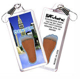 Denver FootWhere® Souvenir Zipper-Pull. Made in USA-FootWhere® Souvenirs