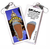 Denver FootWhere® Souvenir Zipper-Pull. Made in USA-FootWhere® Souvenirs
