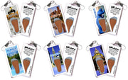Denver FootWhere® Souvenir Zipper-Pulls 6 Piece Set. Made in USA-FootWhere® Souvenirs