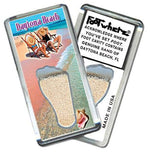 Load image into Gallery viewer, Daytona Beach, FL FootWhere® Souvenir Magnet. Made in USA-FootWhere® Souvenirs
