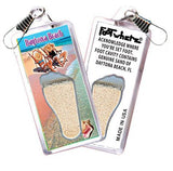 Daytona Beach, FL FootWhere® Souvenir Zipper-Pull. Made in USA-FootWhere® Souvenirs
