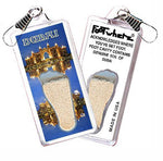 Load image into Gallery viewer, Dubai, UAE FootWhere® Souvenir Zipper-Pull. Made in USA-FootWhere® Souvenirs
