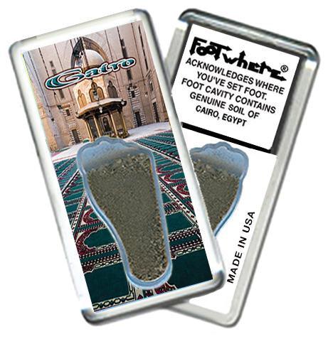 Cairo, Egypt FootWhere® Souvenir Fridge Magnet. Made in USA-FootWhere® Souvenirs