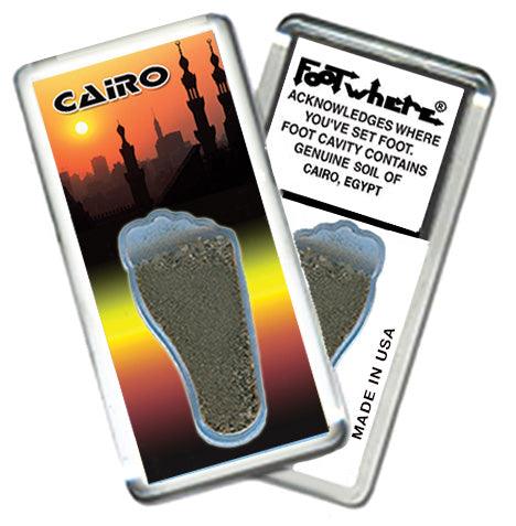 Cairo FootWhere® Souvenir Fridge Magnets. 6 Piece Set. Made in USA-FootWhere® Souvenirs