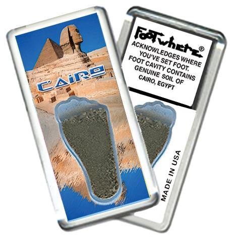 Cairo, Egypt FootWhere® Souvenir Fridge Magnet. Made in USA-FootWhere® Souvenirs