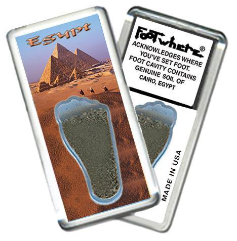 Cairo, Egypt FootWhere® Souvenir Fridge Magnet. Made in USA-FootWhere® Souvenirs