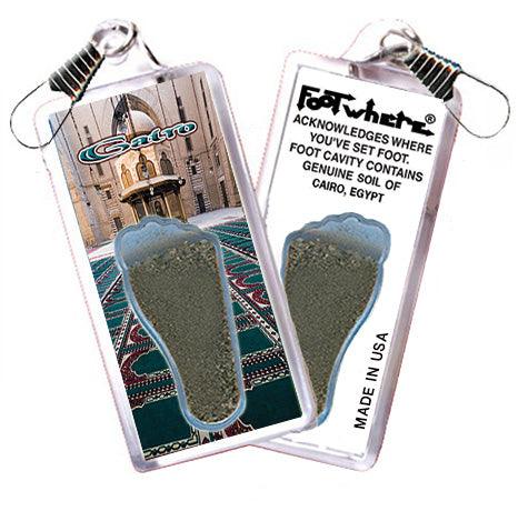 Cairo FootWhere® Souvenir Zipper-Pulls. 6 Piece Set. Made in USA-FootWhere® Souvenirs