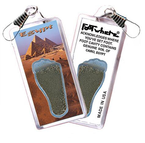 Cairo FootWhere® Souvenir Zipper-Pulls. 6 Piece Set. Made in USA-FootWhere® Souvenirs