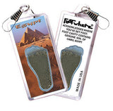 Cairo, Egypt FootWhere® Souvenir Zipper-Pull. Made in USA-FootWhere® Souvenirs