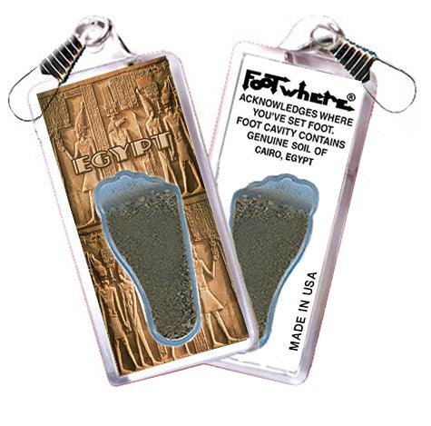 Cairo FootWhere® Souvenir Zipper-Pulls. 6 Piece Set. Made in USA-FootWhere® Souvenirs