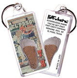 El Paso FootWhere® Souvenir Keychains. 6 Piece Set. Made in USA-FootWhere® Souvenirs