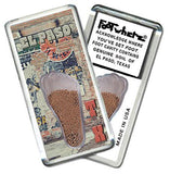 El Paso FootWhere® Souvenir Fridge Magnet. Made in USA-FootWhere® Souvenirs