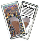 El Paso FootWhere® Souvenir Fridge Magnet. Made in USA-FootWhere® Souvenirs