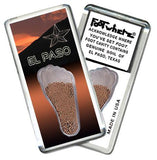 El Paso FootWhere® Souvenir Fridge Magnet. Made in USA-FootWhere® Souvenirs
