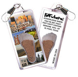 El Paso FootWhere® Souvenir Zipper-Pulls. 6 Piece Set. Made in USA-FootWhere® Souvenirs
