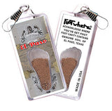 El Paso FootWhere® Souvenir Zipper-Pulls. 6 Piece Set. Made in USA-FootWhere® Souvenirs