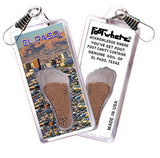 El Paso FootWhere® Souvenir Zipper-Pulls. 6 Piece Set. Made in USA-FootWhere® Souvenirs