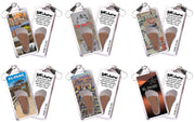 El Paso FootWhere® Souvenir Zipper-Pulls. 6 Piece Set. Made in USA-FootWhere® Souvenirs