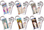 Load image into Gallery viewer, Fort Lauderdale FootWhere® Souvenir Keychains 6 Piece Set. Made in USA-FootWhere® Souvenirs
