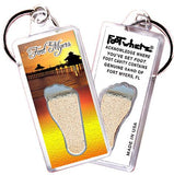 Fort Myers FootWhere® Souvenir Keychains. 6 Piece Set. Made in USA-FootWhere® Souvenirs