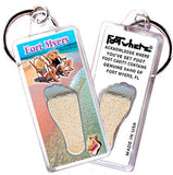Fort Myers FootWhere® Souvenir Keychains. 6 Piece Set. Made in USA-FootWhere® Souvenirs