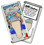 Fort Myers, FL FootWhere® Souvenir Fridge Magnet. Made in USA-FootWhere® Souvenirs
