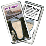 Fort Myers, FL FootWhere® Souvenir Fridge Magnet. Made in USA-FootWhere® Souvenirs