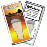 Fort Myers, FL FootWhere® Souvenir Fridge Magnet. Made in USA-FootWhere® Souvenirs