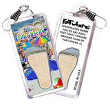 Fort Myers FootWhere® Souvenir Zipper-Pulls 6 Piece Set. Made in USA-FootWhere® Souvenirs