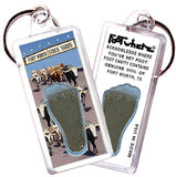 Fort Worth FootWhere® Souvenir Keychains. 6 Piece Set. Made in USA-FootWhere® Souvenirs