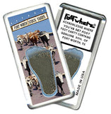 Fort Worth FootWhere® Souvenir Fridge Magnets. 6 Piece Set. Made in USA-FootWhere® Souvenirs