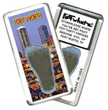 Fort Worth FootWhere® Souvenir Fridge Magnet. Made in USA-FootWhere® Souvenirs