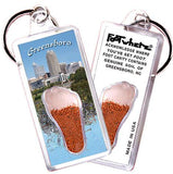 Greensboro FootWhere® Souvenir Keychains. 6 Piece Set. Made in USA-FootWhere® Souvenirs