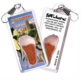 Greensboro, NC FootWhere® Souvenir Zipper-Pull. Made in USA-FootWhere® Souvenirs