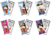 Greensboro FootWhere® Souvenir Fridge Magnets. 6 Piece Set. Made in USA-FootWhere® Souvenirs