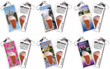 Greensboro FootWhere® Souvenir Zipper-Pulls. 6 Piece Set. Made in USA-FootWhere® Souvenirs