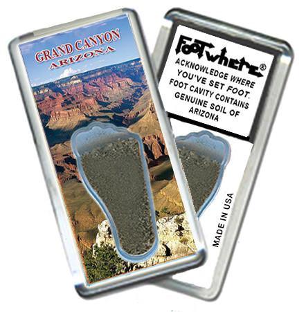 Grand Canyon, AZ FootWhere® Souvenir Magnet. Made in USA-FootWhere® Souvenirs