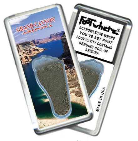 Grand Canyon, AZ FootWhere® Souvenir Magnet. Made in USA-FootWhere® Souvenirs