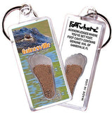 Gainesville, FL FootWhere® Souvenir Key Chain. Made in USA-FootWhere® Souvenirs