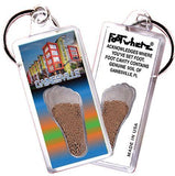 Gainesville, FL FootWhere® Souvenir Key Chain. Made in USA-FootWhere® Souvenirs