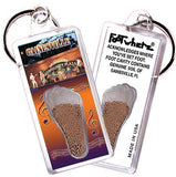 Gainesville, FL FootWhere® Souvenir Key Chain. Made in USA-FootWhere® Souvenirs
