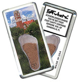 Gainesville, FL FootWhere® Souvenir Fridge Magnet. Made in USA-FootWhere® Souvenirs