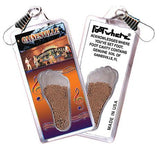 Gainesville FootWhere® Souvenir Zipper-Pulls. 6 Piece Set. Made in USA-FootWhere® Souvenirs